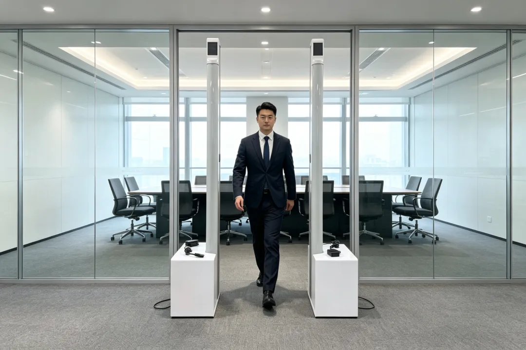 还在人工查手机？铂联安全立柱探测门，五分钟架起一道无感安检线